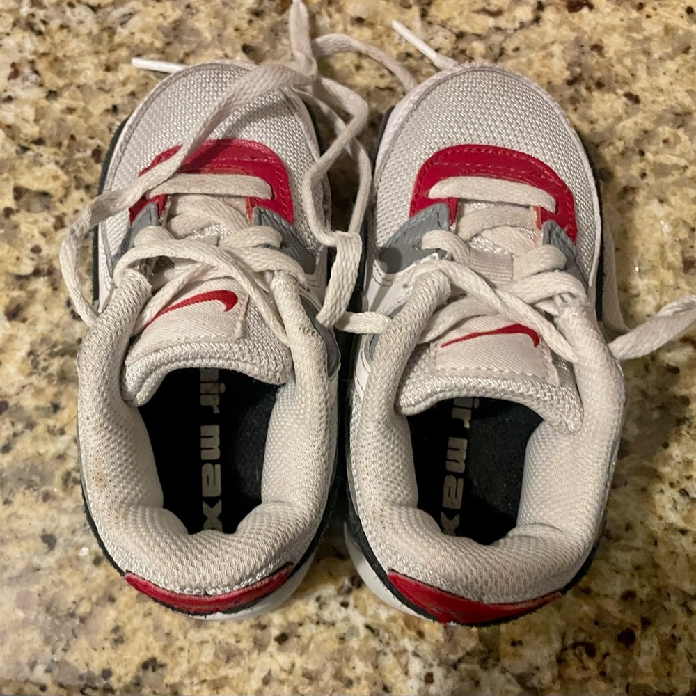 Nike Air Max Toddler Sneakers - Red and Gray - Picture 2 of 3